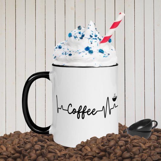 Coffee Lifeline - Mug with Color Inside