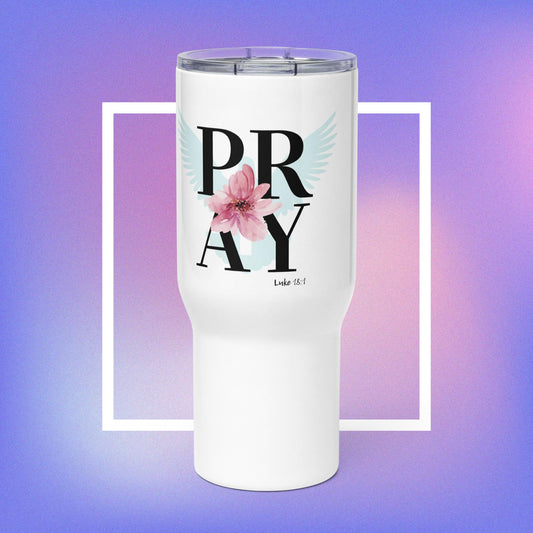 Pray - Travel mug with a handle