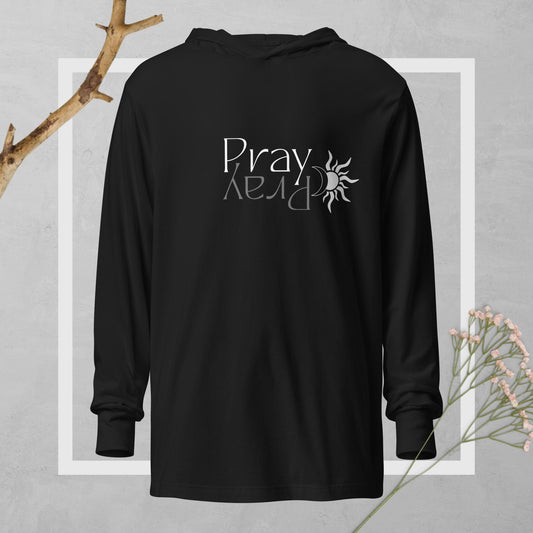 Pray Night/Day - Hooded long-sleeve tee