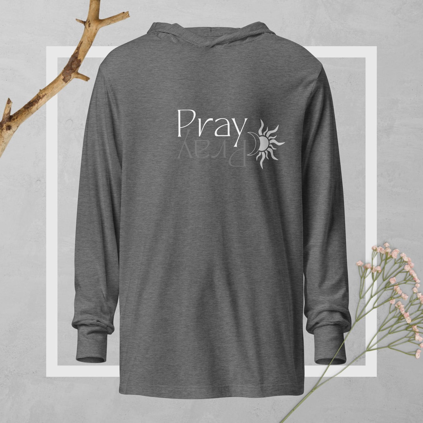 Pray Night/Day - Hooded long-sleeve tee