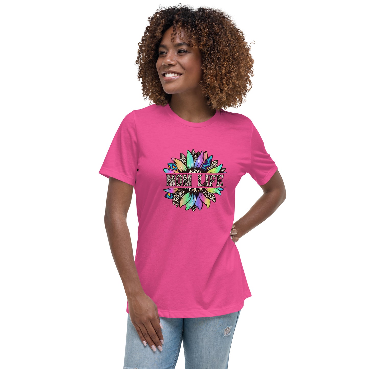 Mom Life Sunflower Women's Relaxed T-Shirt