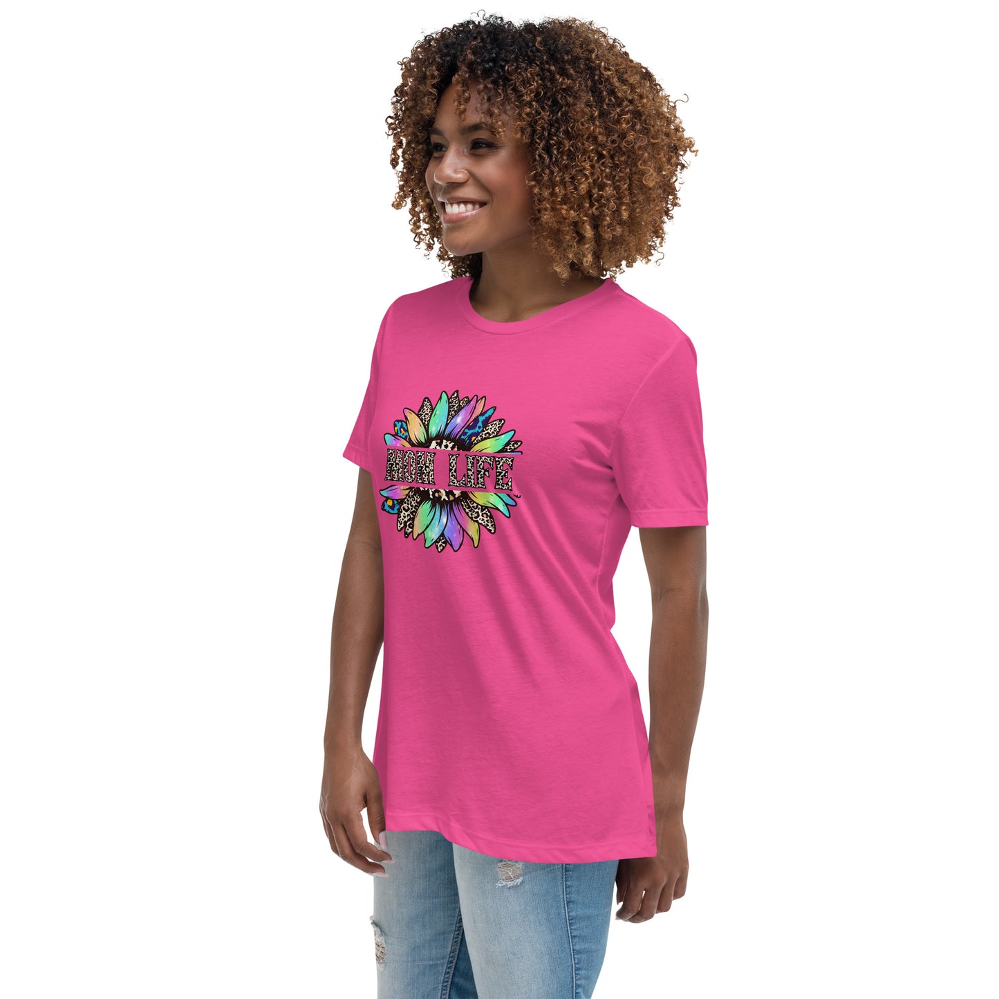 Mom Life Sunflower Women's Relaxed T-Shirt