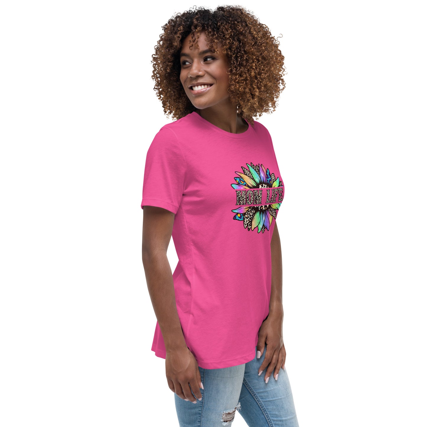 Mom Life Sunflower Women's Relaxed T-Shirt