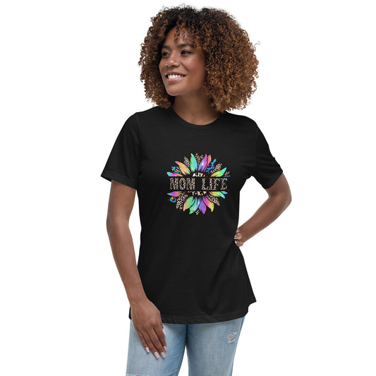 Mom Life Sunflower Women's Relaxed T-Shirt