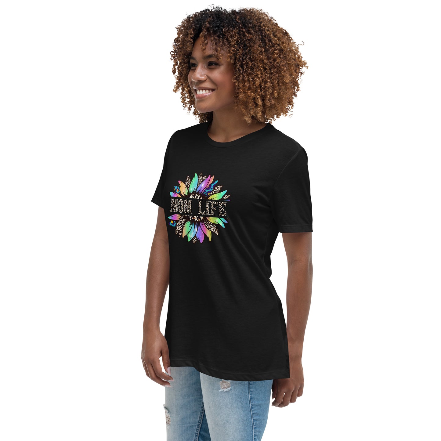 Mom Life Sunflower Women's Relaxed T-Shirt