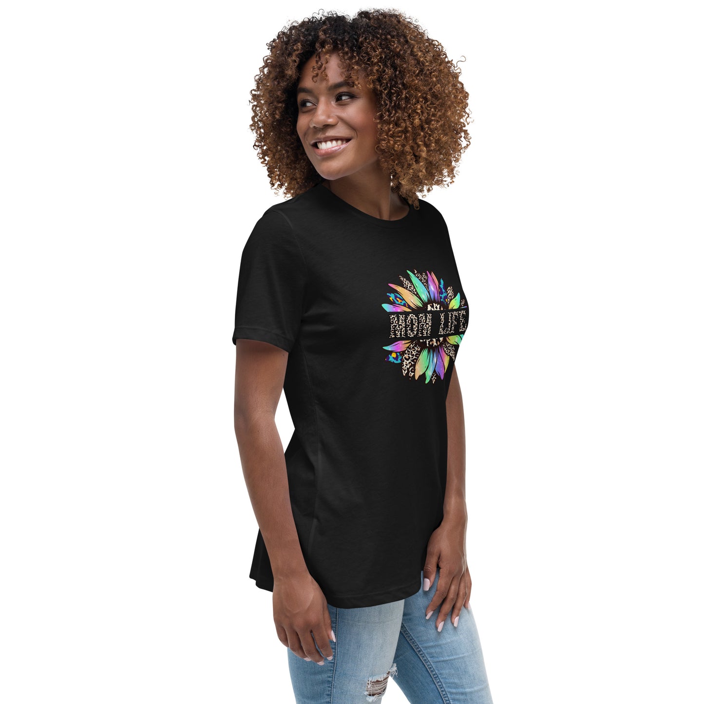 Mom Life Sunflower Women's Relaxed T-Shirt