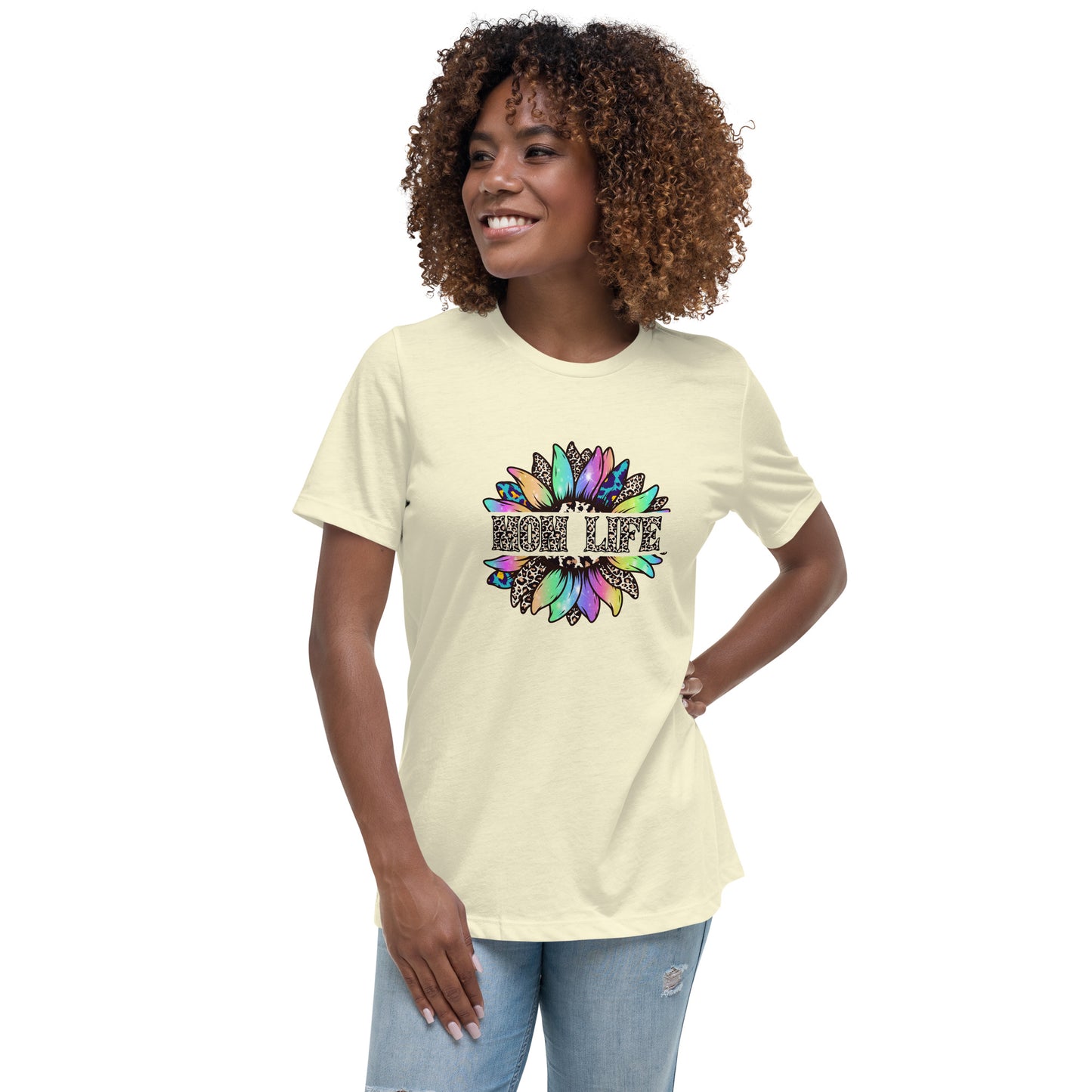 Mom Life Sunflower Women's Relaxed T-Shirt