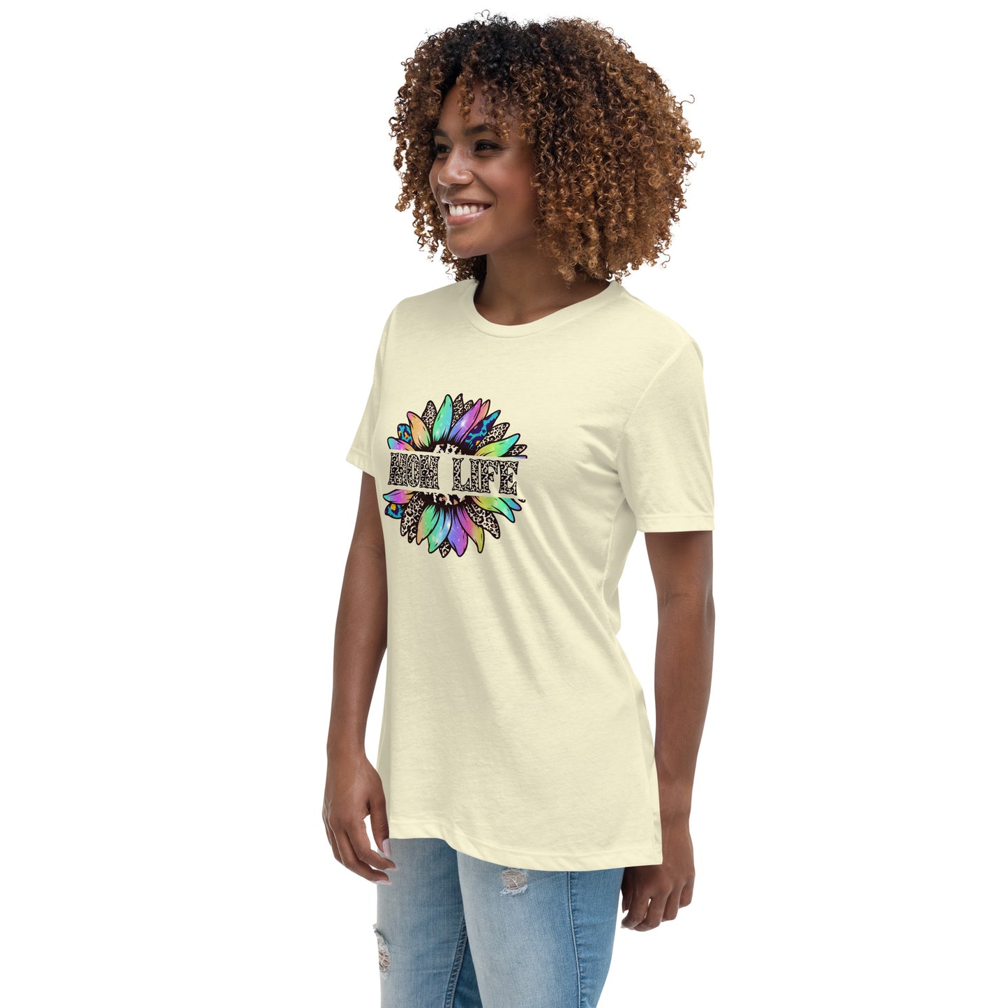 Mom Life Sunflower Women's Relaxed T-Shirt