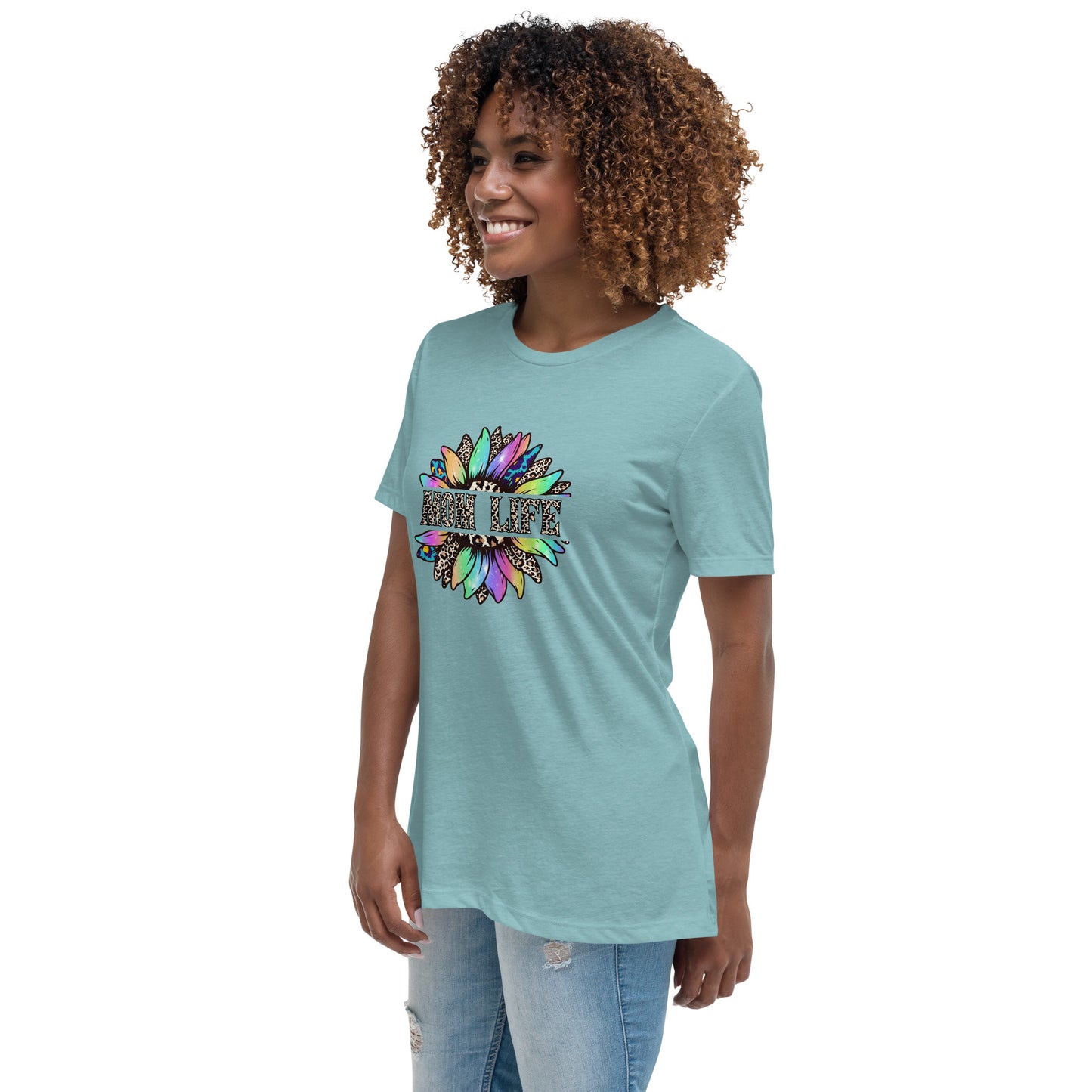 Mom Life Sunflower Women's Relaxed T-Shirt