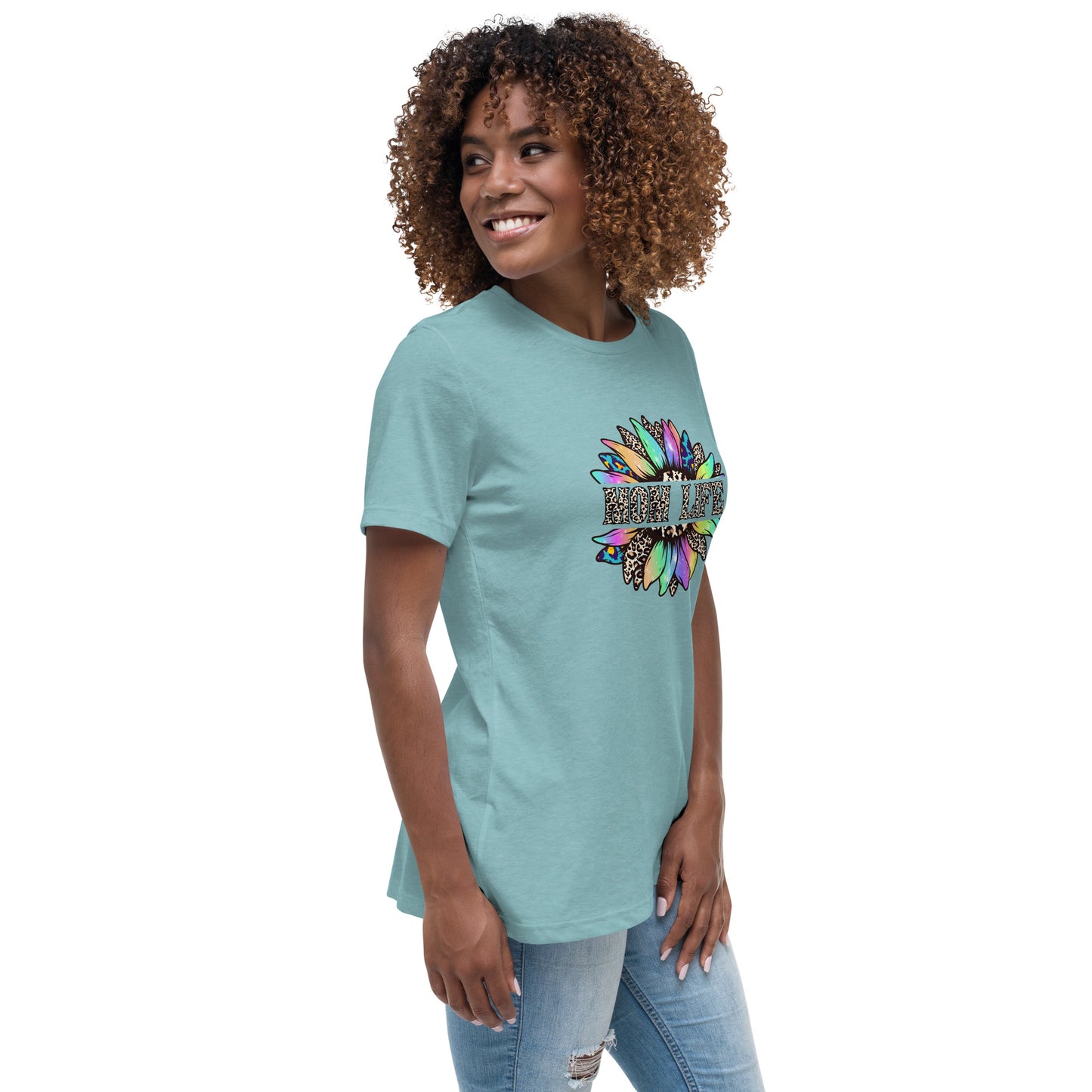 Mom Life Sunflower Women's Relaxed T-Shirt