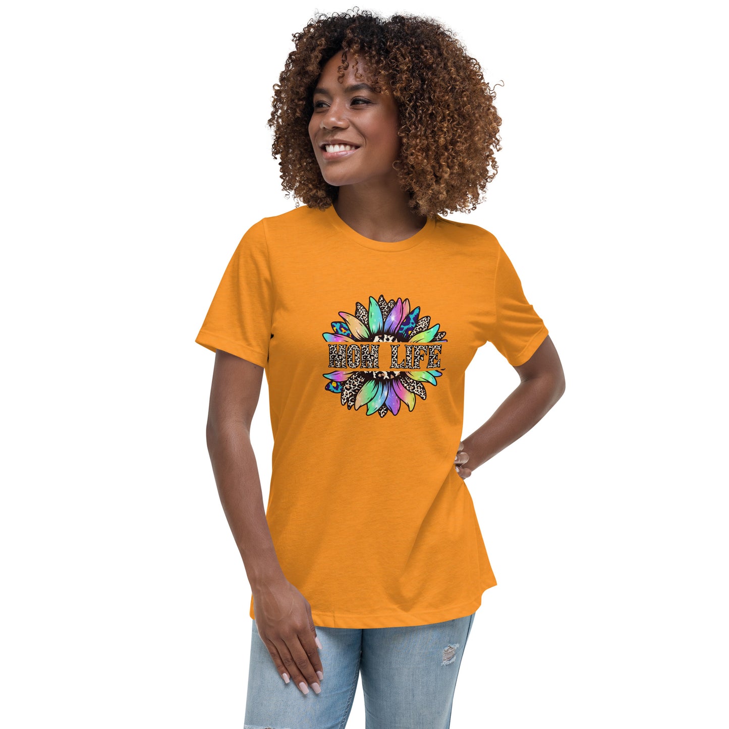 Mom Life Sunflower Women's Relaxed T-Shirt