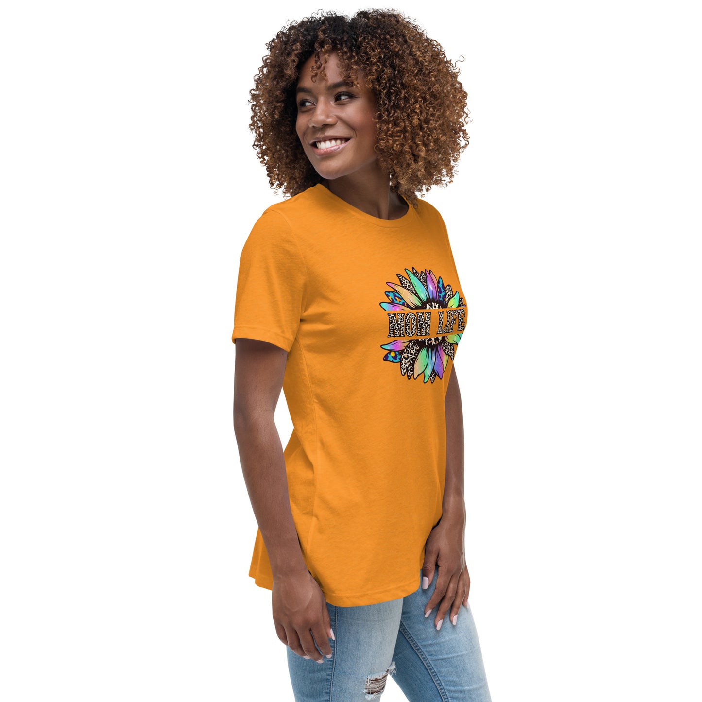 Mom Life Sunflower Women's Relaxed T-Shirt