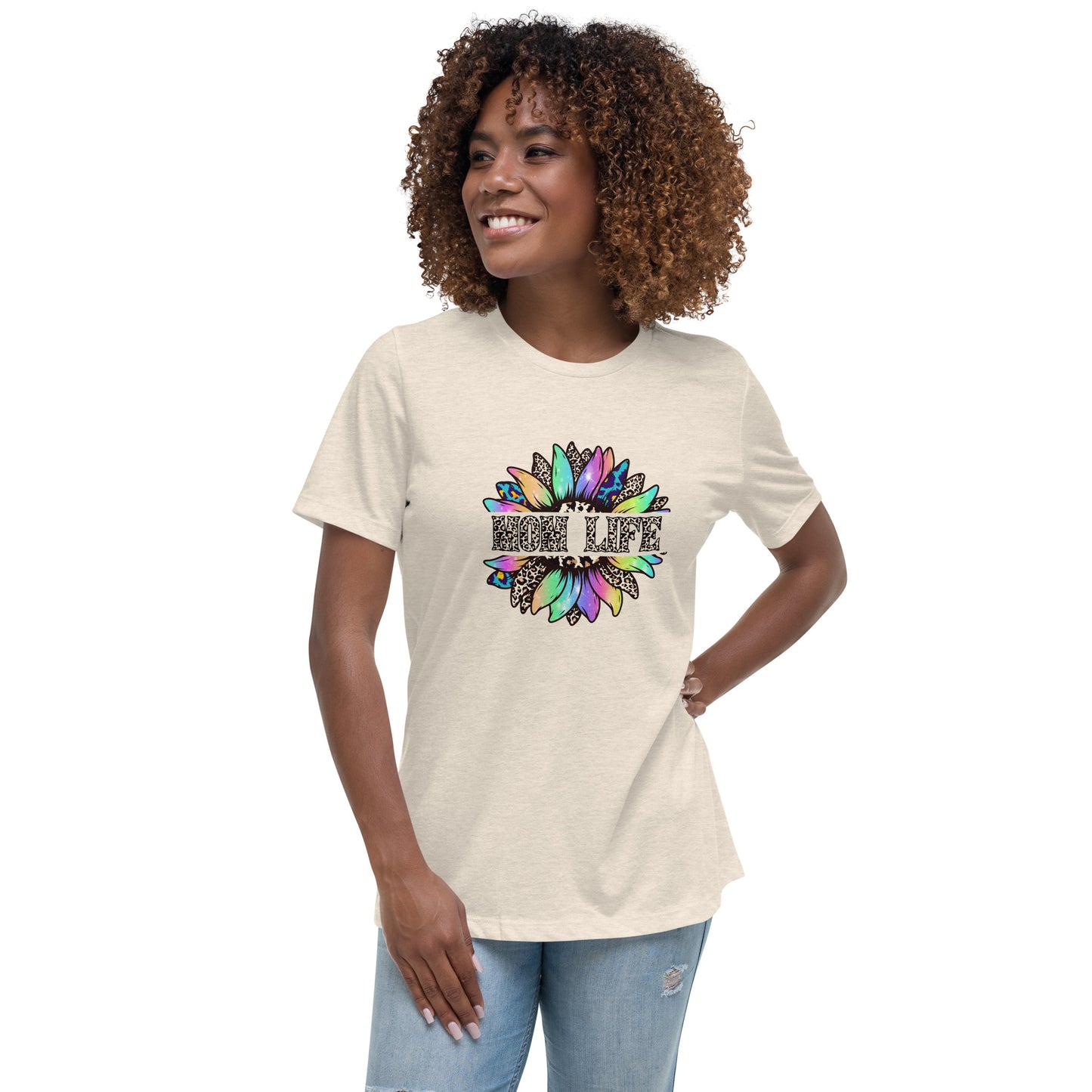 Mom Life Sunflower Women's Relaxed T-Shirt