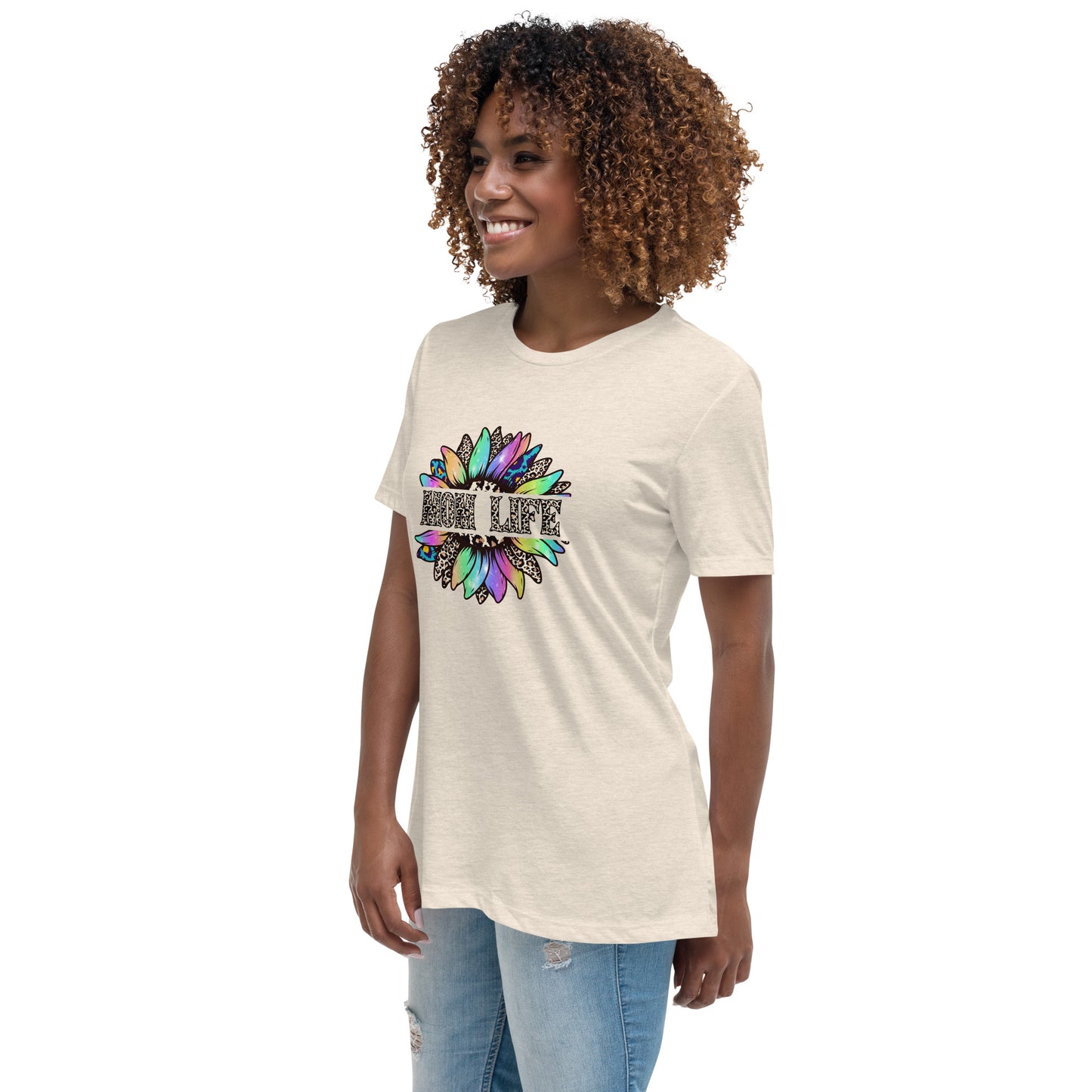 Mom Life Sunflower Women's Relaxed T-Shirt