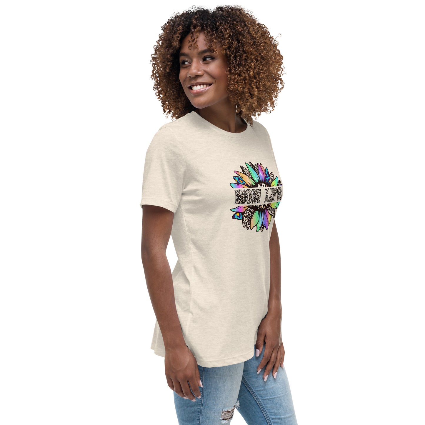 Mom Life Sunflower Women's Relaxed T-Shirt