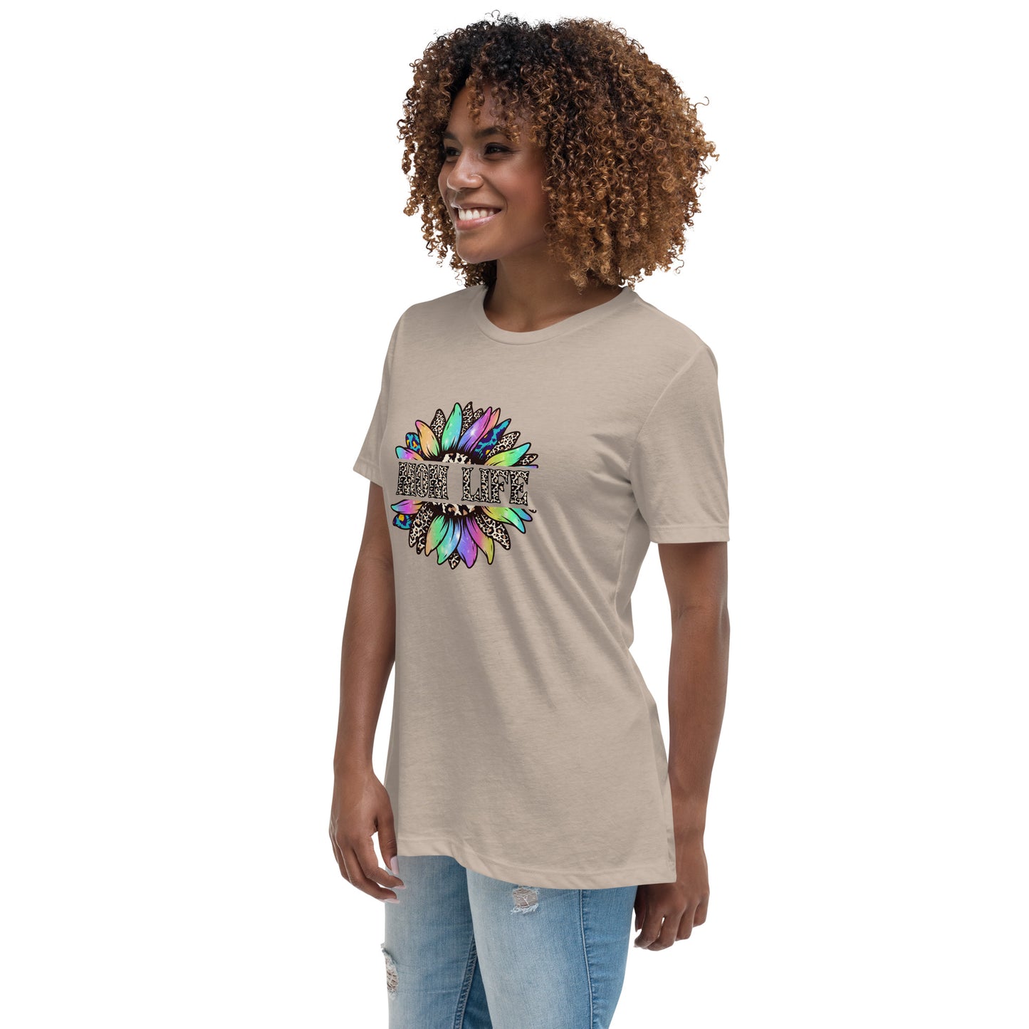 Mom Life Sunflower Women's Relaxed T-Shirt