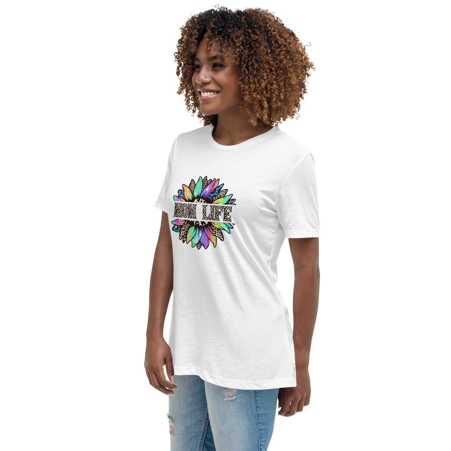 Mom Life Sunflower Women's Relaxed T-Shirt